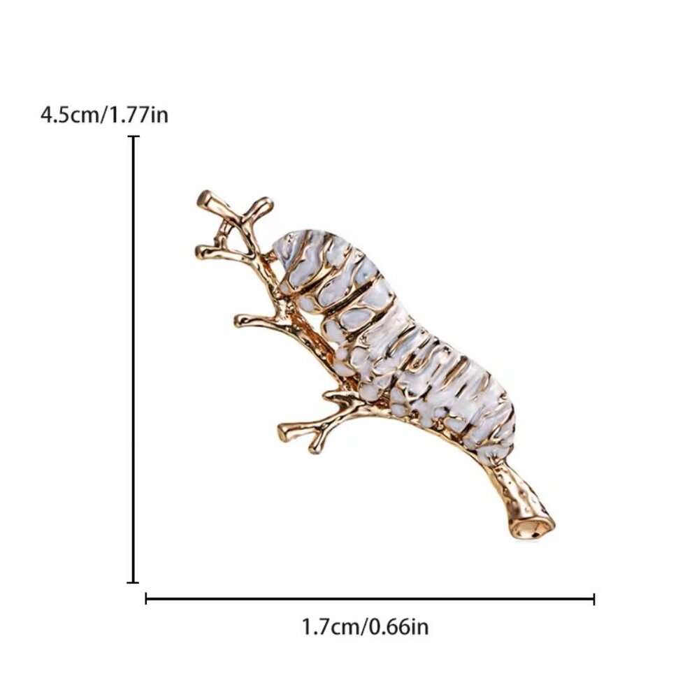 Charming Insect Brooch Pin Caterpillar Bug Z199 - Picture 2 of 2